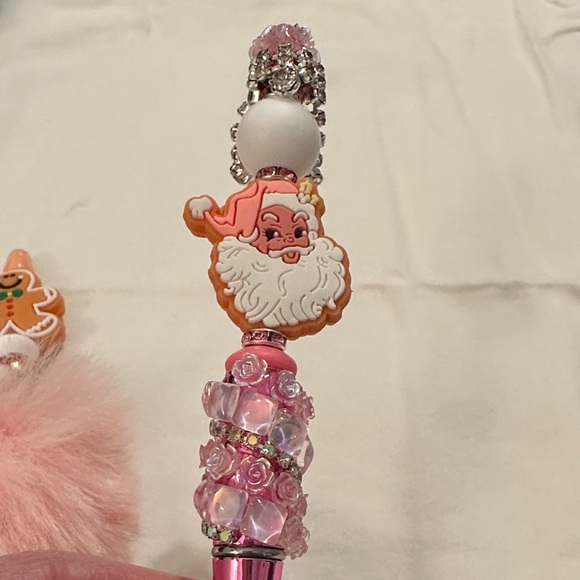 Handmade Other - Festive Pink Handmade Holiday Pen Set